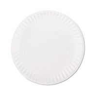 SafePro 6PP, 6-Inch White Round Lightweight Paper Plates, Take Out Catering Food Disposable Dinner Plates (100)