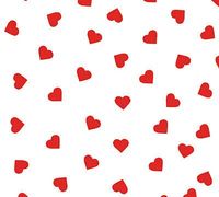 10 ct Small Red Polka Dot Hearts on White Tissue Paper Gift Wrapping 20"x30" SheetsBEND-914
