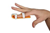 Aluminimum Padded Baseball Finger Splint Immobilizer for Knuckle Fracture (Small)