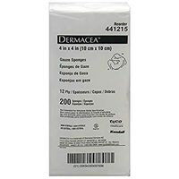 Dermacea COVIDIEN Gauze Sponge Cotton 12-Ply 4 X 4 Square (#441215, Sold Per Pack)