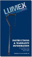 Adjustable Offset Canes - Nitrile Grip: Standard Length ( 31"-39"), - 6 EA/CS Black