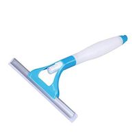 Multifunction Home Tools Effective Plastic Glass Cleaner Brush Wiper Window Glass Scratch Car Glazing Door Floor Wash Cleaner (Blue)
