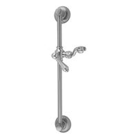 Jaclo 7724-SB Retro Handshower Slide Bar with Jaylen Lever Handle, 24", Satin Brass