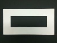 Amazon Premium Picture Matting 12x28 White Panoramic Picture Mat with White Core for 8x24 Picture