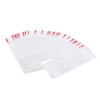 GloryMM 100 Pcs Self-adhesive Bags Pretzel Rod Bag Resealable Clear Plastic Cellophane Party Favor Candy Gift Flat Treat Bags Baking Package