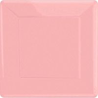 amscan New Pink Square Paper Plates,  20 Ct. | Party Tableware