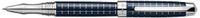 Laban Blue & .925 Sterling Silver Navy Grid Rollerball Pen - LST-R9191-4BL