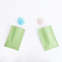 Matte Green Heat-Sealable Portable Open-Top Mylar Single-Serving Sample Packets (0.46 oz (2.8" x 3.9"))