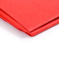 Glumes 50pcs Premium Quality Tissue Gift Wrapping Paper Crafts, Packing and More, 20 x 26 inches for Art Craft Floral Birthday Party Festival Gift Wrapping Decorative Tissue Paper Pom Pom - Red