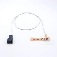 12pcs Compatible Disposable Masimo Infant Spo2 Sensor Probe for Masimo 1861 Pulse Oximeter Adhesive Tape Sensor 3.2 ft 9 Pins Connector -LNCS INF
