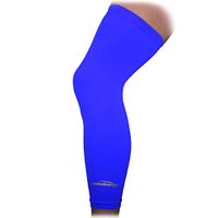 COOLOMG 1PCS Sport Football Basketball Cycling Stretch Leg Knee Long Sleeve, Dark Blue, X-Large