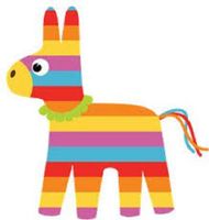 HotSaleStore Sticker Seals 48 Cute Pinata Mexican!!! Sticker Label Envelope Seals 1.2" Round