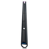 Epress Candle Lighter, USB Rechargeable Lighter with a Hook for Handy Storage, Multi-Purpose Electronic Arc Lighter – (Black)