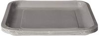 Creative Converting 339653 DINNER PLATES SQ. DD, 9 in, 18 ct, Gray