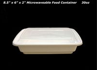 TogoTainer | Microwavable Food Containers with Lids, (Set of 50) Disposable Portion Control