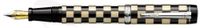 Laban Checkered Flag Black Weave Medium Point Fountain Pen - LCF-F100