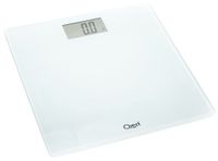 Ozeri Precision Digital Bath Scale (400 lbs Edition), in Tempered Glass with Step-on Activation, White, Large