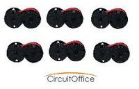 Compatible Universal Calculator Spool EPC B / R Black and Red Ribbons, Works for Citizen Cimatron 3000, Citizen Cimatron 5000, Citizen CX 310, Citizen ERC-1000