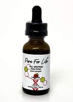Pure for Life Hemp Oil Extract 1000mg, Hemp Oil Supports Pain, Anxiety, Stress Relief, Sleep 30 Servings 100% Natural Dietary Supplement, Strawberry Flavor