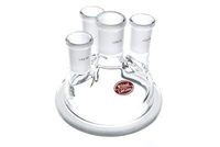 Wilmad-LabGlass LG-8087A-100 4-Neck Flat Flange Reaction Vessel Cover, Standard Taper 24/40 Center - 24/40 Side Neck