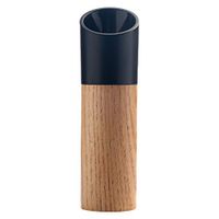 AGAWA Wooden Salt Pepper Grinder Hand Movement Wood Pepper Mill with Ceramic Grinding Cord Kitchen Grinding Tools,Black