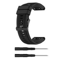 Lyperkin Compatible with Garmin Fenix 5X Plus Watch Band 26mm, Fashion Quick Release Soft Silicone Watch Strap Replacement Buckle Strap Wristband Watch Band Wrist Strap, Easy Fit - Multicolor