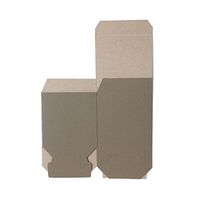JAM PAPER Open Lid Gift Boxes - 4 x 4 x 4 - Rib Kraft - Sold Individually
