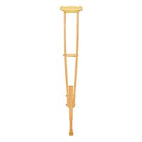 Crutches Solid Wood 7 Levels Height Adjustable 3 Levels Adjustable Handle Underarm Crutch Accessories Post Injury Or Surgery Support for Men and Women Walking Assisstant,1