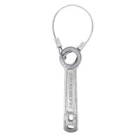 Dixie EMS 5080 Heavy Duty Metal Oxygen Cylinder Wrench / Key with Cable