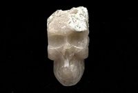 Smokey Quartz Skull Large Rough Cut and Polished Gemstone Carving 1.5 Kilo