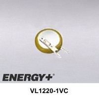 FedCo Batteries Compatible with Panasonic VL1220-1VC Rechargeable Lithium Coin Cell for Printed Circuit Mount - 7mAh