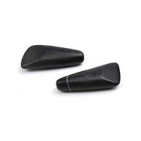 Romonacr 2Pcs Professional Small Eye Hot Massage Stone Set Natural Lava Heated Stones Basalt Warmer Rock for Spa, Massage Therapy