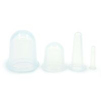 Gillberry New Small Cups Anti Cellulite Vacuum Silicone Massage Cupping Cups Set (Clear)