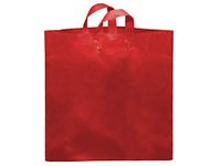 Reusable Soft Loop Plastic Bags - Colossal Red Studio Shopping Bags Bulk 80% Recycled Plastic 22x18x8" (200 Bags) - Wraps-BSCRE