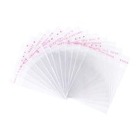 Pandahall 1000pcs 2.36x2.17inch OPP Cellophane Rectangle Resealable Transparent Clear Plastic Poly Bags Self Adhesive Seal Closure Bakery Candy Soap Cookie Jelly Chocolate Package 55x60mm