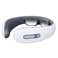 WETERS Electric Neck Massager,Intelligent Back and Neck Massager Electric Pulse Far Infrared Heating Pain Relief Tool Health Care Relaxation Cervical Massage,White