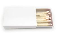 250 Plain White Cover Wooden Matches Box Matches (5 BOXES OF 50)