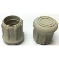 Protective Leg Tip, Slipon, Rd, 1-3/32, PK10
