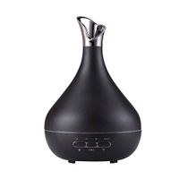 BBSKIN 300ML Essential Oil Diffuser, Smart Natural Deep Wood Grain Aroma Cool Mist Humidifier With Waterless Auto Shut-Off, 14 LED Color Changing Night Lights&Time Setting for Office, Home, Bedroom