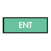 Surgical Instrument Identification Marking Sheet Tape Specialty Code ENT