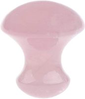Natural Rose Quartz Gua Sha Guasha Scraping Massage Tool Mushroom-Shape Guasha Board for Spa Relaxing - Pink