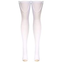 Truform Anti-Embolism 18 mmHg Thigh High Stockings White, X-Large, 2 Count