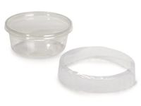 Clear Food Containers - 4-7/8" Dia.x1" Wide Shrink Bands 200 Gauge PVC - (4 Packs; 250 Per Pack) - Wraps-RSB1
