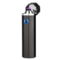 dibikou Plasma Lighter Dual Arc Lighter Plasma USB Windproof Lighter Flamless USB Rechargeable Lighter Gift for Father Men Women
