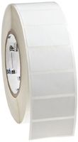 Brady THT-17-351-3 2" Width x 1" Height, B-351 Tamper Resistant Vinyl, Matte Finish White Thermal Transfer Printable Label (3000 per Roll)