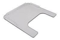 3/8 Inch Polycarbonate Wheelchair Tray with Rim