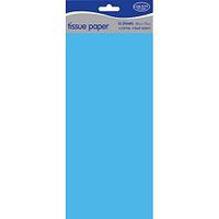 County 10 Sheets Plain Tissue Paper Pack of 12 (One Size) (Light Blue)