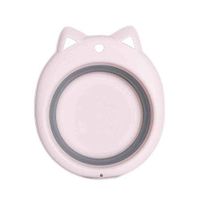 Berryhot Washbasin Foldable Washbasin Portable Travel Collapsible Buckets Household Tools Easy to Storage Folding Bucket for Kids Adults Versatile Washing Accessories 1 Pack (Pink)