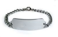 Adrenal Insufficiency Medical ID Alert Bracelet with Embossed Emblem from Stainless Steel. Style: Classic Wide, Premium Series.