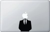 Yadda-Yadda Design Co. Anonymous Suit - (Variable Sizing Available) MacBook Vinyl Decal Sticker (11" MacBook)